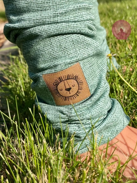 Bügelbild - Label - "Stoffmonk Outfit"  - ca. 3,3 cm x 2,5 cm